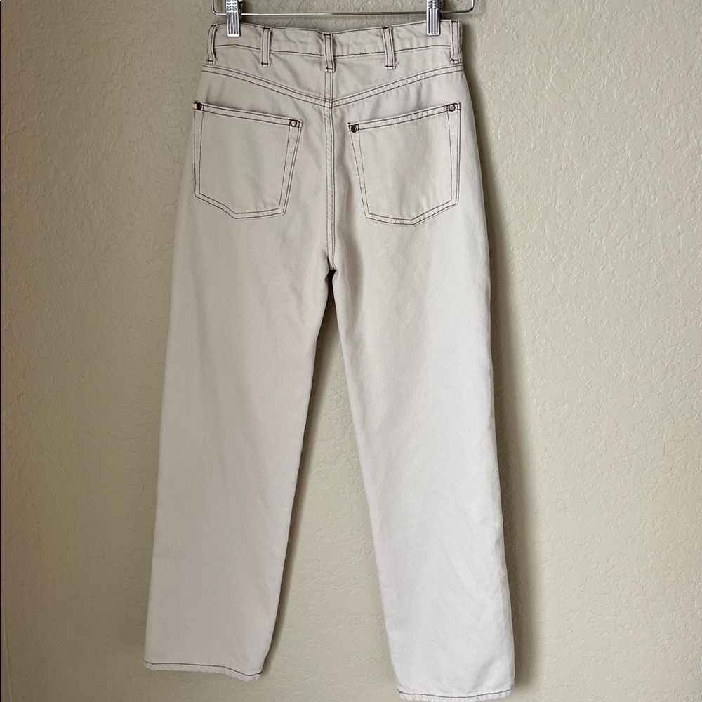 Reformation cowboy high rise straight jeans almond - Picture 8 of 11